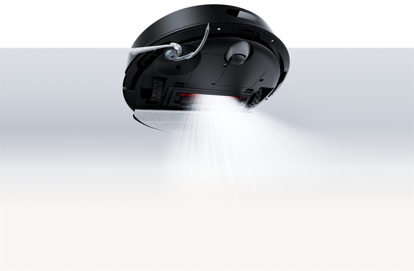 Roborock Q7Bの吸引掃除イメージ公式画像